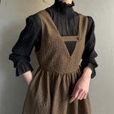 モカ | 2wayふくれジャガードジャンバースカート | JUNOAH