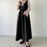 2wayふくれジャガードジャンバースカート | JUNOAH | 詳細画像3 