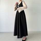 2wayふくれジャガードジャンバースカート | JUNOAH | 詳細画像4 