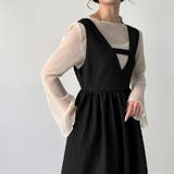 2wayふくれジャガードジャンバースカート | JUNOAH | 詳細画像5 