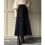 リボン付きコーデュロイタックスカート | JUNOAH | 詳細画像6 