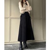 リボン付きコーデュロイタックスカート | JUNOAH | 詳細画像7 