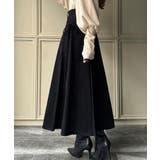 リボン付きコーデュロイタックスカート | JUNOAH | 詳細画像8 