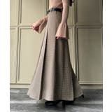 千鳥チェックロングプリーツスカート | JUNOAH | 詳細画像14