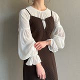 ブラウン | ふっくらジャガードビスチェキャミワンピース | JUNOAH