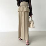 コルセット付きタックワイドパンツ | JUNOAH | 詳細画像10