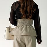 コルセット付きタックワイドパンツ | JUNOAH | 詳細画像13