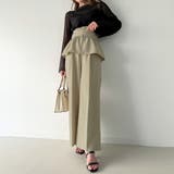 コルセット付きタックワイドパンツ | JUNOAH | 詳細画像14