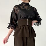 コルセット付きタックワイドパンツ | JUNOAH | 詳細画像20