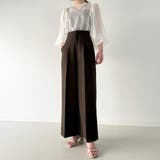 コルセット付きタックワイドパンツ | JUNOAH | 詳細画像23