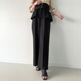 コルセット付きタックワイドパンツ | JUNOAH | 詳細画像5