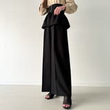 コルセット付きタックワイドパンツ | JUNOAH | 詳細画像6