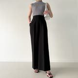 コルセット付きタックワイドパンツ | JUNOAH | 詳細画像7