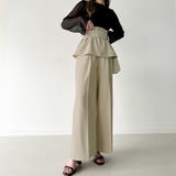 コルセット付きタックワイドパンツ | JUNOAH | 詳細画像9