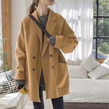 ベージュ | ショートチェスターコート | JUNOAH