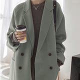 スモーキーグリーン | ショートチェスターコート | JUNOAH