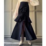 フリルスリットドロストマーメイドスカート | JUNOAH | 詳細画像2