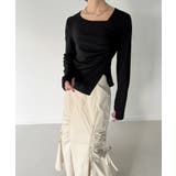 アシメネックドレープカットソー | JUNOAH | 詳細画像5