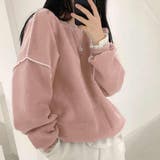 ダスティピンク | ドロップショルダーデザイントレーナー 韓国ファッション 春 | JUNOAH