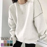 ドロップショルダーデザイントレーナー 韓国ファッション 春 | JUNOAH | 詳細画像11