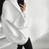 ドロップショルダーデザイントレーナー 韓国ファッション 春 | JUNOAH | 詳細画像3