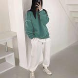 ドロップショルダーデザイントレーナー 韓国ファッション 春 | JUNOAH | 詳細画像8