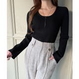 2wayネックリブニット | JUNOAH | 詳細画像3 