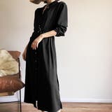 スリットボタンロングシャツ ワンピース シャツワンピース | JUNOAH | 詳細画像8