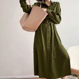スリットボタンロングシャツ ワンピース シャツワンピース | JUNOAH | 詳細画像9