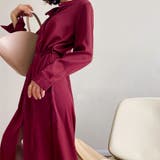 スリットボタンロングシャツ ワンピース シャツワンピース | JUNOAH | 詳細画像10