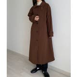 callautia 千鳥チェックスタンドカラーロングコート | JUNOAH | 詳細画像19