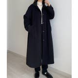 callautia 千鳥チェックスタンドカラーロングコート | JUNOAH | 詳細画像23