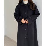 callautia 千鳥チェックスタンドカラーロングコート | JUNOAH | 詳細画像25