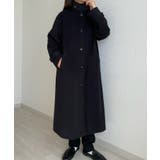 callautia 千鳥チェックスタンドカラーロングコート | JUNOAH | 詳細画像26