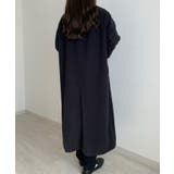 callautia 千鳥チェックスタンドカラーロングコート | JUNOAH | 詳細画像28