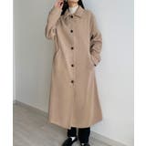 callautia 千鳥チェックスタンドカラーロングコート | JUNOAH | 詳細画像31