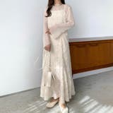 アイボリー | callautia ジャガードキャミワンピース | JUNOAH