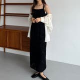 Aブラック | callautia ジャガードキャミワンピース | JUNOAH