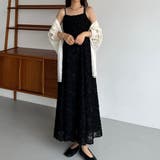 Bブラック | callautia ジャガードキャミワンピース | JUNOAH