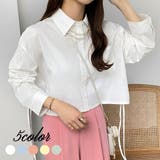 callautia サイドギャザーショートシャツ | JUNOAH | 詳細画像1 