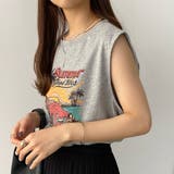 callautia ヴィンテージプリントタンクトップ | JUNOAH | 詳細画像9