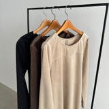 callautia バックリボンIラインベロアワンピース | JUNOAH | 詳細画像13 