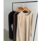 callautia バックリボンIラインベロアワンピース | JUNOAH | 詳細画像12