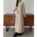 callautia バックリボンIラインベロアワンピース | JUNOAH | 詳細画像5