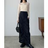 callautia ギャザーナイロンスカート | JUNOAH | 詳細画像2 