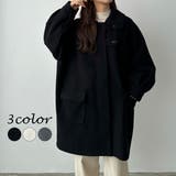 callautia ステンカラーオーバーミドルコート | JUNOAH | 詳細画像1 