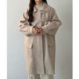 callautia ステンカラーオーバーミドルコート | JUNOAH | 詳細画像13 