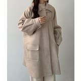 callautia ステンカラーオーバーミドルコート | JUNOAH | 詳細画像14 