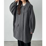 ダークグレー | callautia ステンカラーオーバーミドルコート | JUNOAH