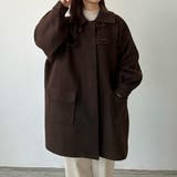 callautia ステンカラーオーバーミドルコート | JUNOAH | 詳細画像19 